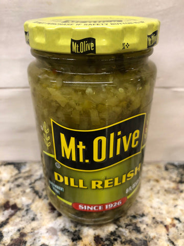 6 Jars of Mount Olive Dill Relish, 8 oz