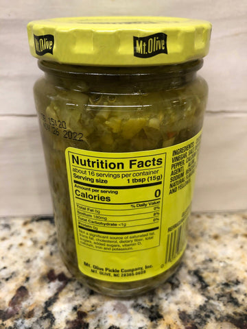 6 Jars of Mount Olive Dill Relish, 8 oz