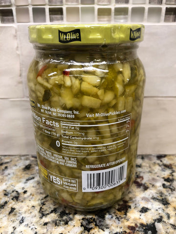 Mount Olive Simply Relish Deli Style Dill Pickle Relish, 16 oz