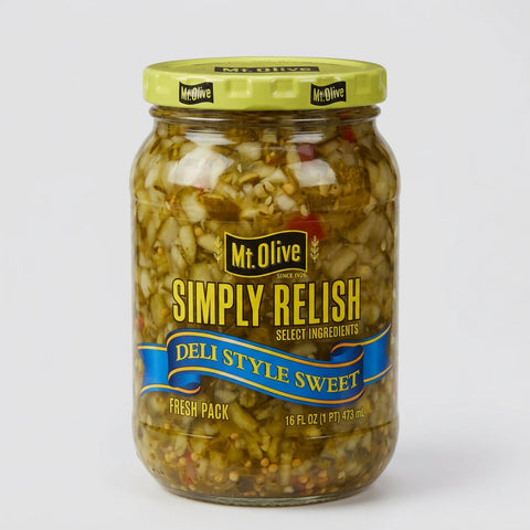 Mount Olive Simply Relish Deli Style Sweet Pickle Relish, 16 oz