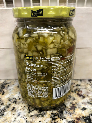 3 Jars of Mount Olive Simply Relish Deli Style Sweet Pickle Relish, 16 oz
