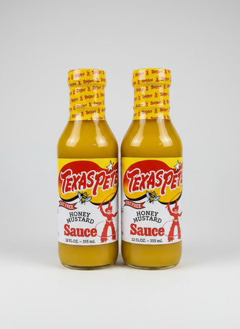 2 BOTTLES Texas Pete Honey Mustard Dipping Sauce Chicken Dressing