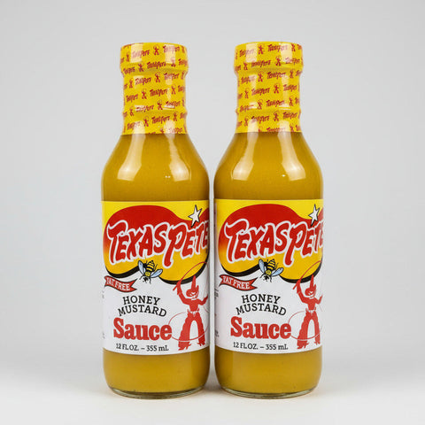 2 BOTTLES Texas Pete Honey Mustard Dipping Sauce Chicken Dressing