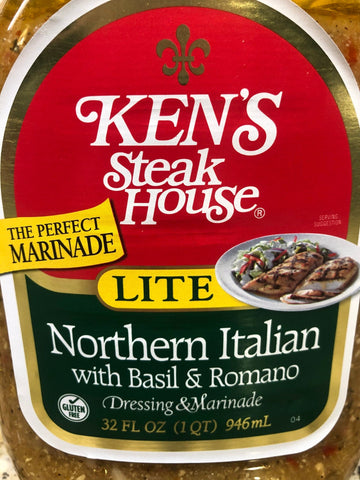 2 Bottles Ken's Steak House Lite Northern Italian Salad Dressing Marinade, 32 oz