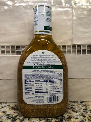 2 Bottles Ken's Steak House Lite Northern Italian Salad Dressing Marinade, 32 oz