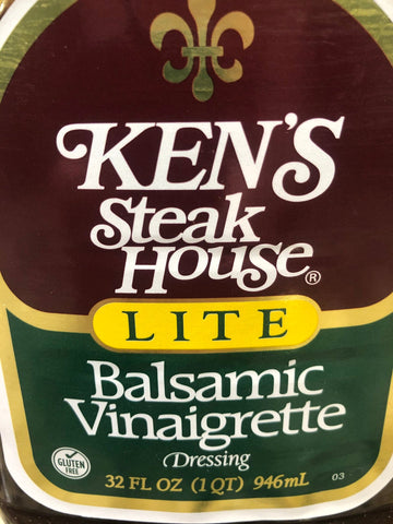 2 Bottles Ken's Steak House Balsamic Vinaigrette Salad Dressing Marinade, 32 oz
