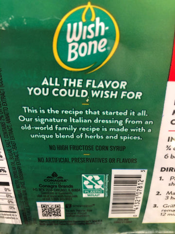 2 Bottles Wish-Bone Italian Salad Dressing Pasta Marinade 36 oz