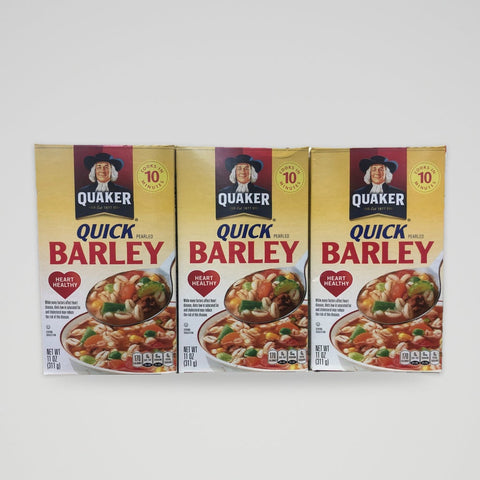 3 Boxes Quaker Quick Barley Heart Healthy Barley 11 oz