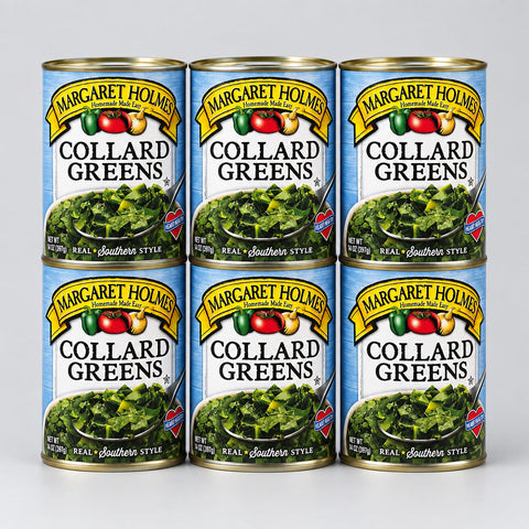 6 Cans of Margaret Holmes Southern Style Collard Greens, 14.5 oz