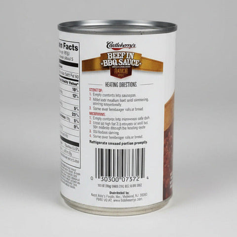 6 CANS Castleberry's Beef in BBQ Sauce Ranch Style 10.5 oz Sandwich Pulled Meat