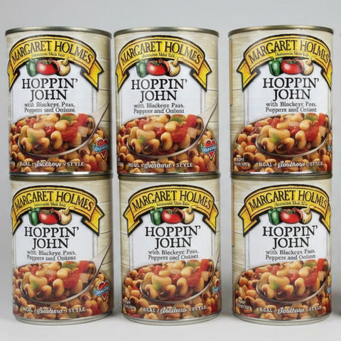 6 CANS Margaret Holmes Hoppin’ John blackeye peas peppers 14.5 oz Can