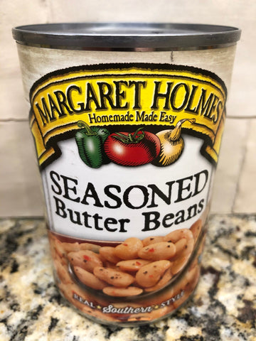 6 Cans of Margaret Holmes Southern Style Seasoned Butter Beans, 15 oz