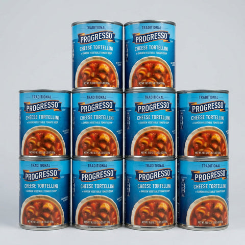 10 Cans of Progresso Traditional Cheese Tortellini in Tomato Soup, 18.5 oz