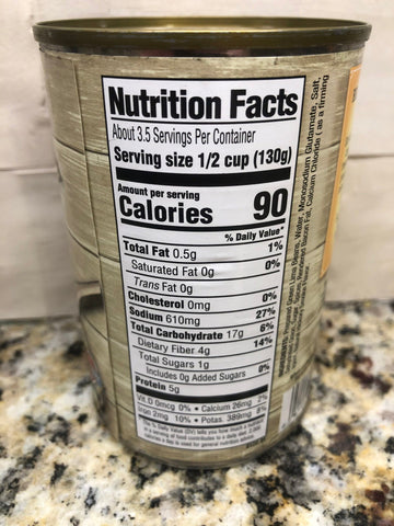 6 Cans of Margaret Holmes Southern Style Seasoned Green Lima Beans, 15 oz