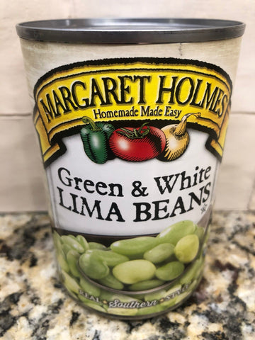 6 Cans of Margaret Holmes Southern Style Green and White Lima Beans, 15 oz