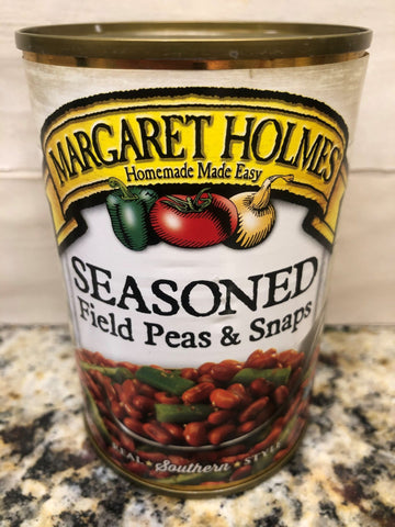 6 Cans of Margaret Holmes Seasoned Field Peas & Green Bean Snaps, 15 oz