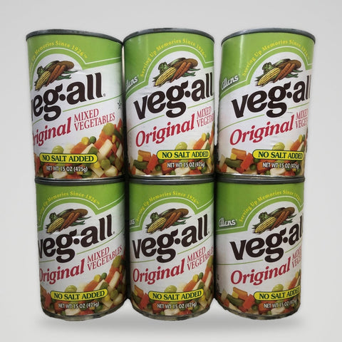 6 Cans of Veg-All Original Mixed Vegetables No Salt Added, 15 oz