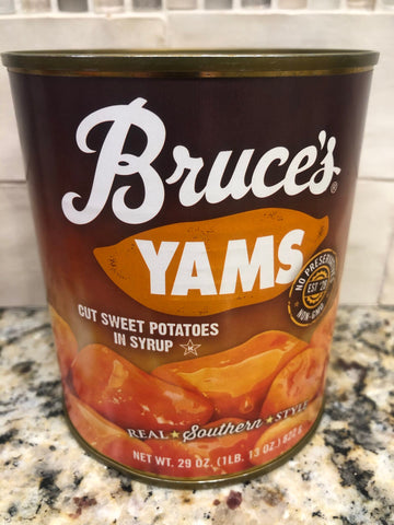 4 CANS Bruce's Yams Cut Sweet Potatoes In Syrup 29 Oz Can Casserole