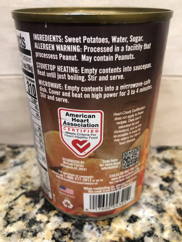 6 Cans of Bruce's Yams Cut Sweet Potatoes In Syrup, 15 oz