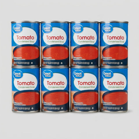 8 Cans of Great Value Condensed Tomato Soup, 10.75 oz