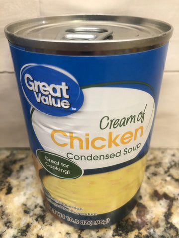 8 Cans of Great Value Condensed Cream Of Chicken Soup, 10.5 oz