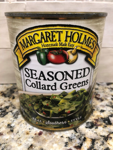 4 Cans of Margaret Holmes Southern Style Seasoned Collard Greens, 27 oz