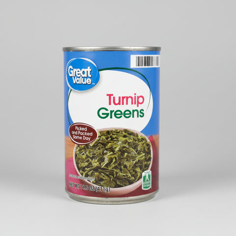 6 CANS Great Value Turnip Greens 14 oz Can Chili Soup Stew