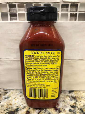 4 Bottles of Bookbinder's Cocktail Sauce Seafood, 10.5 oz