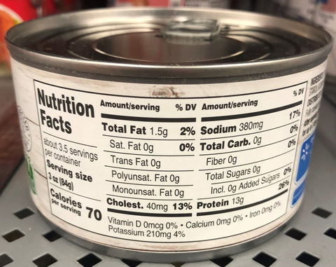 6 Cans of Great Value Fully Cooked Chunk Chicken, 12.5 oz