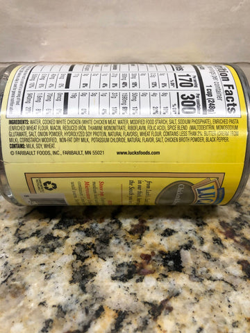 Luck's Chicken and Dumplings 15 oz Can Pastry Biscuit heat & eat Lucks