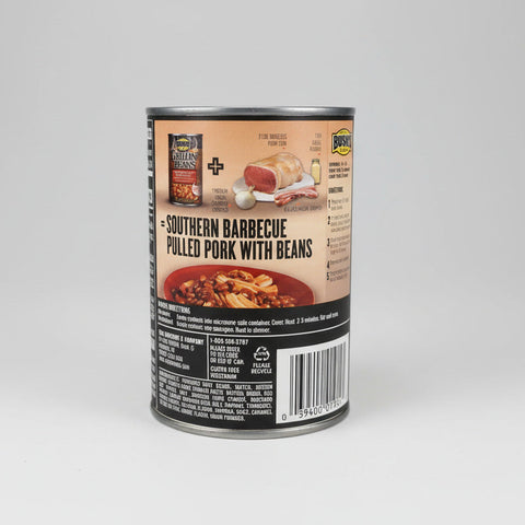 4 CANS Bush's Grillin' Baked Beans Southern Pit Barbeque 22 oz Navy White