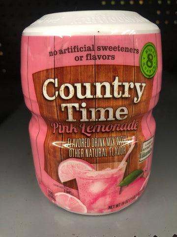 4 PACK Country Time Pink Lemonade Powder Flavored Drink Mix 19 oz Container