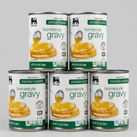 6 Cans of Chicken Flavored Homestyle Country Sausage Gravy, 10.5 oz