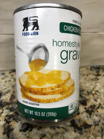 6 Cans of Chicken Flavored Homestyle Country Sausage Gravy, 10.5 oz