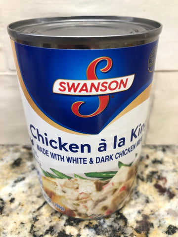 6 CANS Swanson Chicken á la King with White and Dark Meat Chicken 10.5 Oz