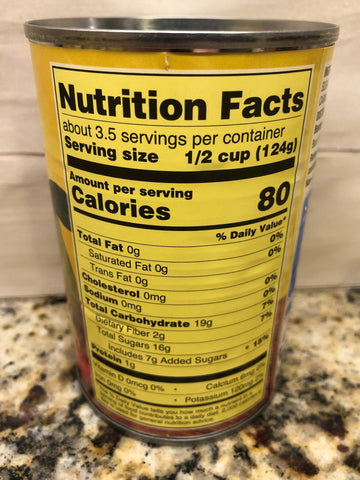 6 Cans of Great Value Light Syrup Extra Cherry Fruit Mix, 15 oz