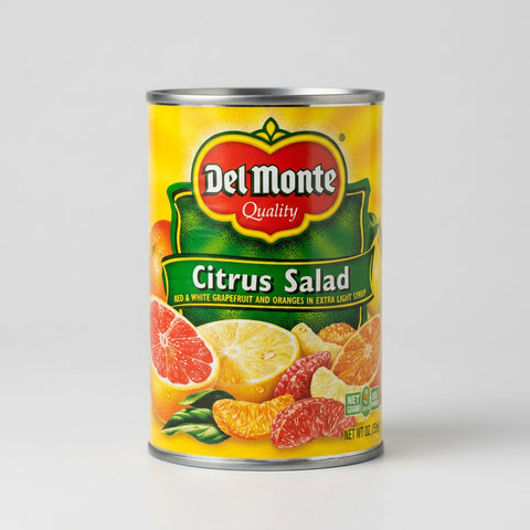 4 Cans of Del Monte Orange Sections & Grapefruit in Light Citrus Salad, 15 oz