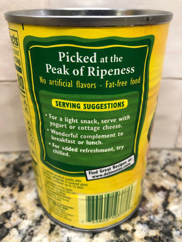 4 Cans of Del Monte Orange Sections & Grapefruit in Light Citrus Salad, 15 oz