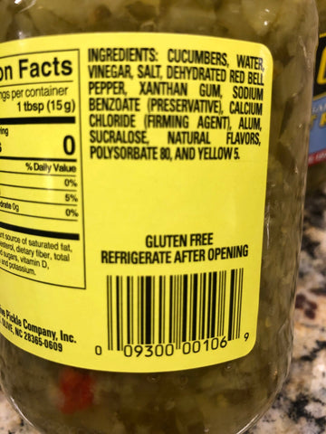 2 JARS Mount Olive Pickle Sweet Relish 16 oz Mt No Sugar Added Splenda