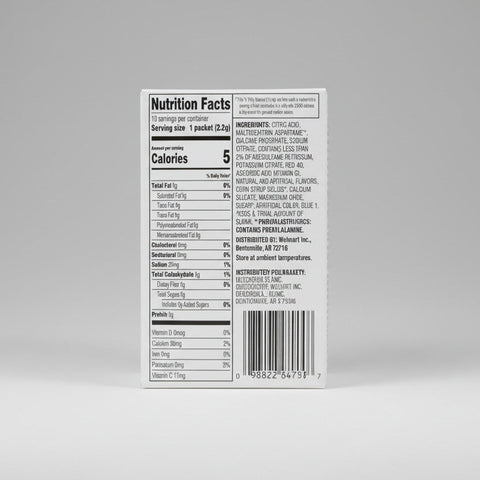 6 Boxes Great Value Fruit Punch Drink Mix .77 oz 10 Ct Sugar Free Juice Kool Aid