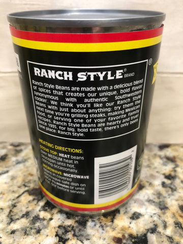 6 Cans of Ranch Style Black Label Beans, 15 oz
