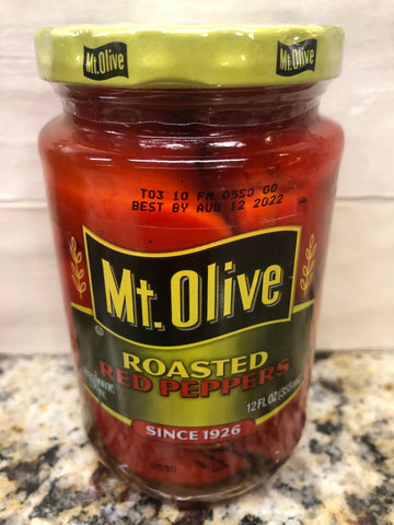 3 Jars Mount Olive Roasted Red Peppers 12 oz