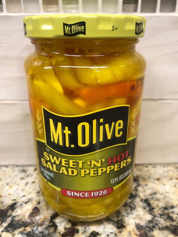 3 Jars Mount Olive Sweet 'N' Hot Salad Peppers 12 oz