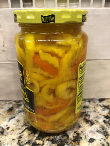 3 Jars of Mount Olive Hot Banana Pepper Rings, 12 oz