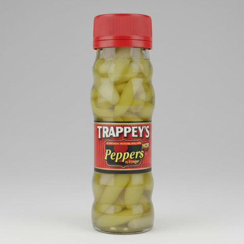4 BOTTLES Trappey's Hot Peppers In Vinegar 4.5 oz Tabasco Sauce Beans Greens