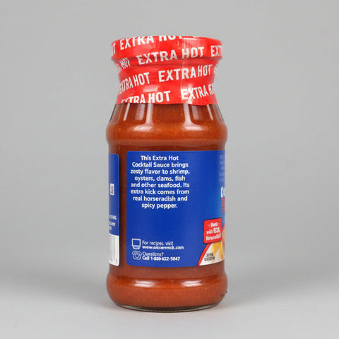 THREE BOTTLES McCormick Extra Hot Cocktail Sauce 10.5 Oz shrimp seafood crab