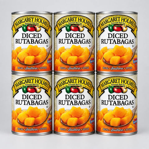 6 CANS Margaret Holmes Southern Style Diced Rutabagas 14.5 oz Can
