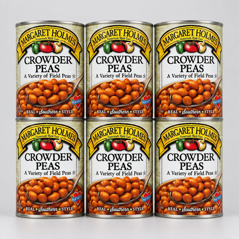 6 Cans of Margaret Holmes Southern Style Crowder Peas Field, 15 oz
