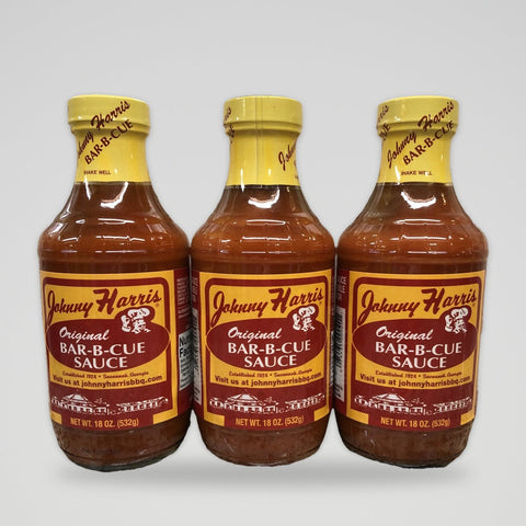 3 Bottles of Johnny Harris Original Bar-B-Cue Sauce, 18 oz