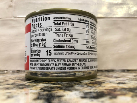 Food Lion Sliced Ripe Black Olives, 2.25 oz